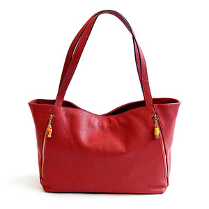 Sac cabas Bamboo by Laura Di Maggio Rouge, Rouge, Sac &Atilde;&nbsp; Elle, Sac, BAGAGE, TED LAPIDUS JACQUES ESTEREL, STEVE MADDEN